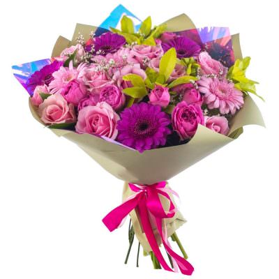 Дизайнерский букет «Сиреневое облако»