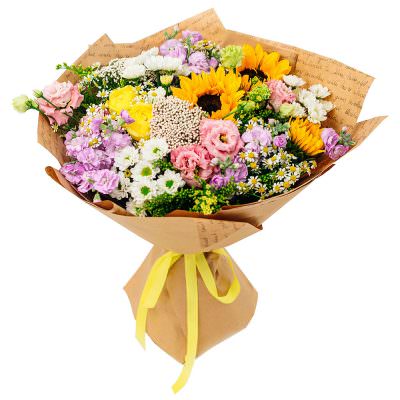 Дизайнерский букет из цветов «Вечерняя зоря»