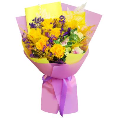 Букет из свежих цветов «Солнечный поцелуй»