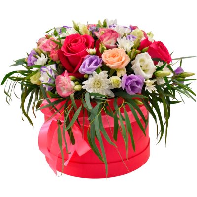 Цветы в коробке «Лунный вальс»